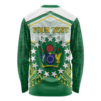 Personalised Cook Islands Ra o te Ui Ariki Long Sleeve Shirt Polynesian Pattern