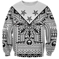 White Philippines Sun Star Sweatshirt Igorot Tribal Inspiration