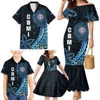 Personalized Northern Mariana Islands 78th Liberation Day Family Matching Mermaid Dress and Hawaiian Shirt LT05 - Polynesian Pride