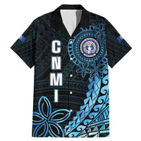 Personalized Northern Mariana Islands 78th Liberation Day Family Matching Mermaid Dress and Hawaiian Shirt LT05 Dad's Shirt - Short Sleeve Blue - Polynesian Pride
