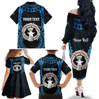 Personalized Northern Mariana Islands 78th Liberation Day Family Matching Off The Shoulder Long Sleeve Dress and Hawaiian Shirt LT05 - Polynesian Pride