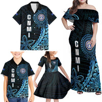 Personalized Northern Mariana Islands 78th Liberation Day Family Matching Off Shoulder Maxi Dress and Hawaiian Shirt LT05 - Polynesian Pride