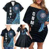 Personalized Northern Mariana Islands 78th Liberation Day Family Matching Off Shoulder Short Dress and Hawaiian Shirt LT05 - Polynesian Pride