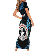 Personalized Northern Mariana Islands 78th Liberation Day Short Sleeve Bodycon Dress