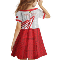 Custom Tonga Rugby 2024 Pacific Family Matching Off Shoulder Short Dress and Hawaiian Shirt Go Ikale Tahi LT05 - Polynesian Pride