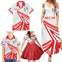 Custom Tonga Rugby 2024 Pacific Family Matching Summer Maxi Dress and Hawaiian Shirt Go Ikale Tahi LT05 - Polynesian Pride