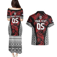 Custom Flying Fijians Rugby 2024 Pacific Couples Matching Puletasi and Hawaiian Shirt Go Fiji LT05 - Polynesian Pride