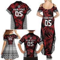 Custom Flying Fijians Rugby 2024 Pacific Family Matching Summer Maxi Dress and Hawaiian Shirt Go Fiji LT05 - Polynesian Pride