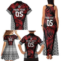 Custom Flying Fijians Rugby 2024 Pacific Family Matching Tank Maxi Dress and Hawaiian Shirt Go Fiji LT05 - Polynesian Pride