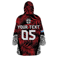 Custom Flying Fijians Rugby 2024 Pacific Wearable Blanket Hoodie Go Fiji LT05 - Polynesian Pride