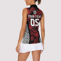 Custom Flying Fijians Rugby 2024 Pacific Women Sleeveless Polo Shirt Go Fiji LT05 - Polynesian Pride