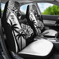 New Zealand And Fiji Rugby 2024 Car Seat Cover Maori Kiwi With Fijian Palm Tree LT05 - Polynesian Pride