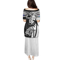 Custom New Zealand And Fiji Rugby 2024 Family Matching Puletasi and Hawaiian Shirt Maori Kiwi With Fijian Palm Tree LT05 - Polynesian Pride