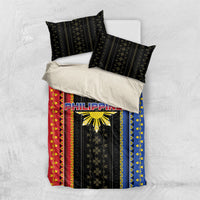 Philippines Filipinos Bedding Set Igorot Tribal Inspiration Pattern Style LT05 US Twin 172cm x 218cm Black - Polynesian Pride