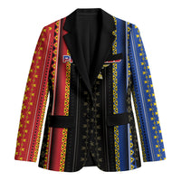 Personalised Philippines Filipinos Blazer Igorot Tribal Inspiration Pattern Style LT05 Unisex Black - Polynesian Pride
