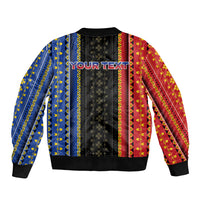Personalised Philippines Filipinos Bomber Jacket Igorot Tribal Inspiration Pattern Style LT05 - Polynesian Pride