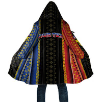 Personalised Philippines Filipinos Cloak Igorot Tribal Inspiration Pattern Style LT05 Unisex Black - Polynesian Pride