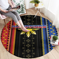 Philippines Filipinos Round Carpet Igorot Tribal Inspiration Pattern Style LT05 - Polynesian Pride