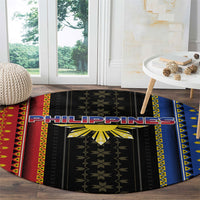 Philippines Filipinos Round Carpet Igorot Tribal Inspiration Pattern Style LT05 - Polynesian Pride