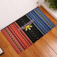 Philippines Filipinos Rubber Doormat Igorot Tribal Inspiration Pattern Style LT05 - Polynesian Pride