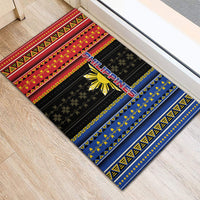 Philippines Filipinos Rubber Doormat Igorot Tribal Inspiration Pattern Style LT05 - Polynesian Pride