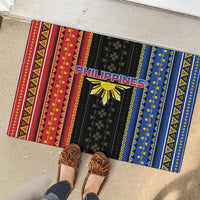 Philippines Filipinos Rubber Doormat Igorot Tribal Inspiration Pattern Style LT05 - Polynesian Pride