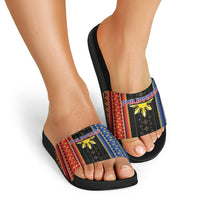 Philippines Filipinos Slide Sandals Igorot Tribal Inspiration Pattern Style LT05 - Polynesian Pride