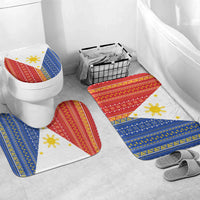 Philippines Sun Bathroom Set Igorot Tribal Inspiration LT05 Mat Set Only (3 pcs) One Size Colorful - Polynesian Pride