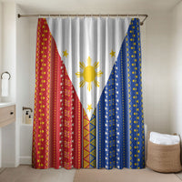 Philippines Sun Bathroom Set Igorot Tribal Inspiration LT05 Shower Curtain Only Colorful - Polynesian Pride