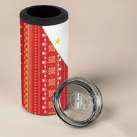 Philippines Sun 4 in 1 Can Cooler Tumbler Igorot Tribal Inspiration LT05 - Polynesian Pride