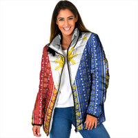 Philippines Sun Padded Jacket Igorot Tribal Inspiration LT05 Women Colorful - Polynesian Pride