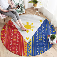 Philippines Sun Round Carpet Igorot Tribal Inspiration LT05 - Polynesian Pride
