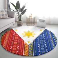 Philippines Sun Round Carpet Igorot Tribal Inspiration LT05 - Polynesian Pride