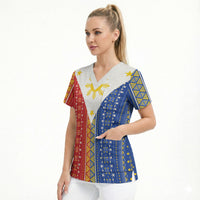 Philippines Sun Scrub Top Igorot Tribal Inspiration LT05 - Polynesian Pride