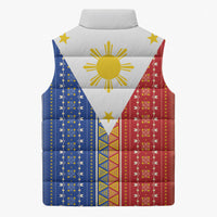 Philippines Sun Sleeveless Puffer Jacket Igorot Tribal Inspiration LT05 - Polynesian Pride