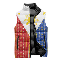 Philippines Sun Sleeveless Puffer Jacket Igorot Tribal Inspiration LT05 - Polynesian Pride