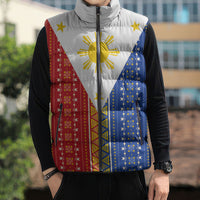 Philippines Sun Sleeveless Puffer Jacket Igorot Tribal Inspiration LT05 - Polynesian Pride