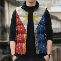 Philippines Sun Sleeveless Puffer Jacket Igorot Tribal Inspiration LT05 - Polynesian Pride