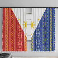 Philippines Sun Window Curtain Igorot Tribal Inspiration LT05 With Hooks Colorful - Polynesian Pride