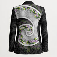 Piko Hawaii Blazer Polynesian Pattern With Maile Pikake Honohono Lei LT05 - Polynesian Pride