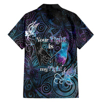 Suicide Awareness Family Matching Off Shoulder Short Dress and Hawaiian Shirt You Are Not Alone LT05 - Polynesian Pride