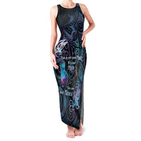 Suicide Awareness Family Matching Tank Maxi Dress and Hawaiian Shirt You Are Not Alone LT05 Mom's Dress Black - Polynesian Pride
