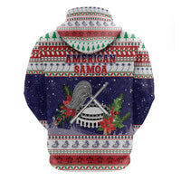 American Samoa Christmas Hoodie Poinsettia La Maunia Le Kilisimasi LT05 - Polynesian Pride