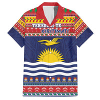 Kiribati Christmas Hawaiian Shirt Coat Of Arms Tekeraoi Te Kiritimati LT05 Red - Polynesian Pride