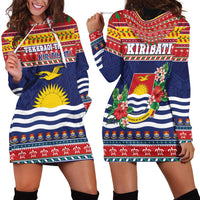 Kiribati Christmas Hoodie Dress Coat Of Arms Tekeraoi Te Kiritimati LT05 - Polynesian Pride