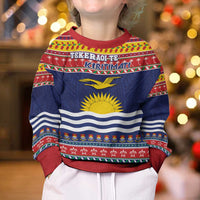 Kiribati Christmas Kid Ugly Christmas Sweater Coat Of Arms Tekeraoi Te Kiritimati LT05 - Polynesian Pride