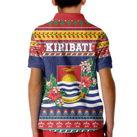 Kiribati Christmas Kid Polo Shirt Coat Of Arms Tekeraoi Te Kiritimati LT05 - Polynesian Pride