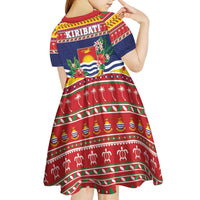 Kiribati Christmas Kid Short Sleeve Dress Coat Of Arms Tekeraoi Te Kiritimati LT05 - Polynesian Pride