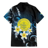 Palau United Nations Day Family Matching Mermaid Dress and Hawaiian Shirt Polynesian Curves Plumeria LT05 - Polynesian Pride