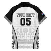Custom Fiji Tapa Football Family Matching Puletasi and Hawaiian Shirt Sporty Style LT05 - Polynesian Pride